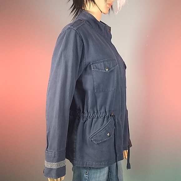 Sheryl Crow embroidered military style jacket Sz L - Picture 11 of 17